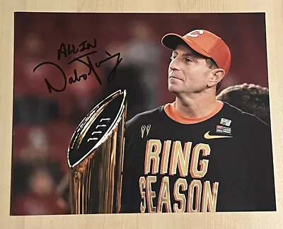 DABO SWINNEY SIGNED 8x10 PHOTO CLEMSON TIGERS HEAD COACH AUTOGRAPHED COA • $74.99