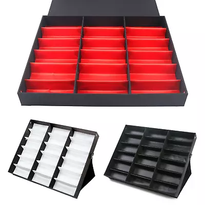 $32.30 • Buy 18 Slot Eyeglass Sunglasses Glasses Storage Display Grid Stand Case Box Holder