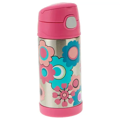 $22 • Buy Thermos Funtainer Stainless Steel Vacuum Insulated Drink Bottle 355ml Flower