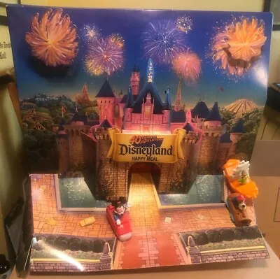 $35 • Buy McDONALD'S HAPPY MEAL STORE DISPLAY DISNEY 40 Years Of Adventure Disneyland 1995