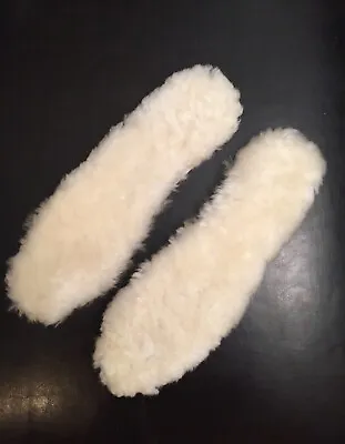 Real Sheepskin Fur Wool For Ugg Rain Boots Replacement Insoles Free Shipping MEN • $12.99