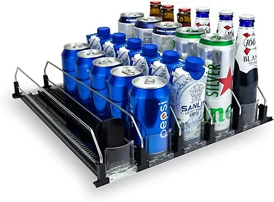 5 Drink Organizer For Fridge Self-Pushing Soda Can Dispenser For Refrigerator • $55.59