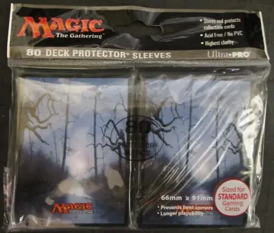 100 Ultra Pro MAGIC THE GATHERING MANA 5 BLACK Deck Protector Sleeves MTG • $14.95