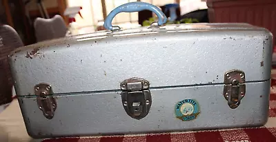 Vintage Union Tackle Box & 50+ Lures! • $66