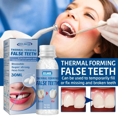 $4.98 • Buy Resin False Teeth Solid Glue Moldable Teeth Gap Denture Temporary Tooth Repair