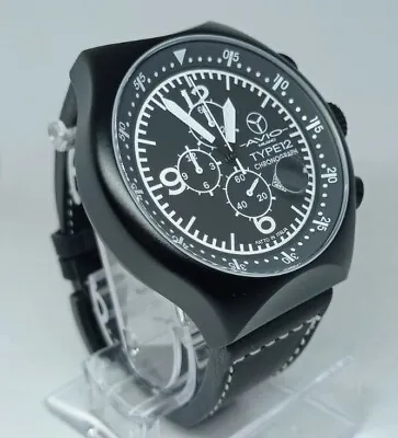 £100.99 • Buy Men's Watch, Chrono AVIO MILANO, TYPE12, Style Aviator, Aluminium, Case XL 50mm