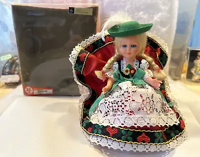 Vintage Musical Rotating Doll Sweetheart Dirndl Made In West Germany NEW IN BOX • $29.95