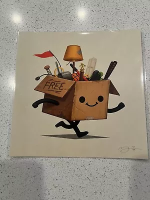 Boxo III (Free Shit) - 2022 Mike Mitchell Art Print- Sold Out. Rare #/150 • $55