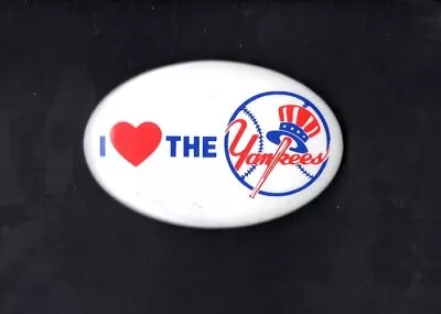 I Love The New York Yankees Button 1983  • $4.99