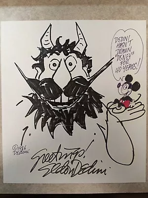 Original Eldon Dedini Drawing - Signed - Mickey Mouse & Devil • $533.11