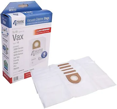 5 X Premium Microfibre Cloth Dust Bags For Vax Vacuum Cleaners 121 6131 7131  • £6.45