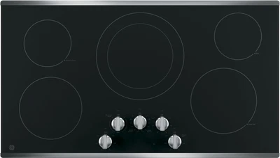 $895 • Buy GE JP3036SLSS 36 Inch Electric Cooktop With Five Radiant Cooking Elements, SS