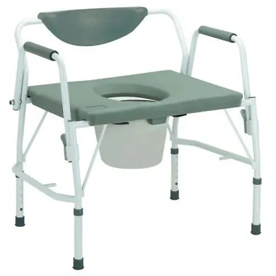 Heavy Duty Bariatric Extra Wide Steel Commode Chair - Up To 46 Stone User Weight • £169.99