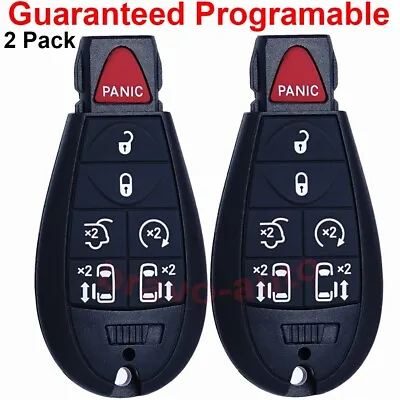 2 Remote Car Key Fob  For 2008-2020 Dodge Grand Caravan Chrysler Town&Country • $16.01