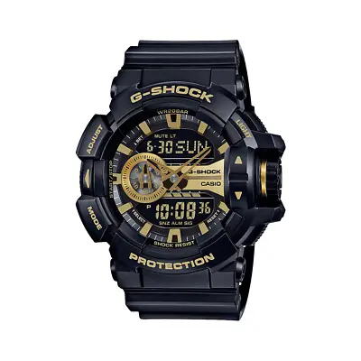 New Casio Mens G-Shock Analog-Digital Rotary Metallica Dial Watch GA400GB-1A9 • $119.99