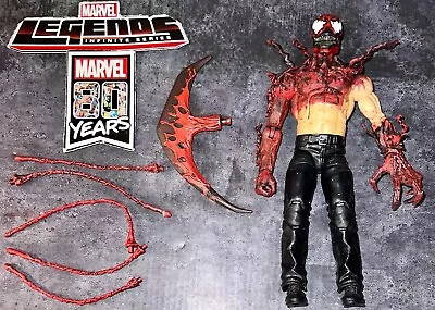 Marvel Legends Custom Carnage Cletus Kasady 7  Figure Mid-Transform & Tendrils • $31.99