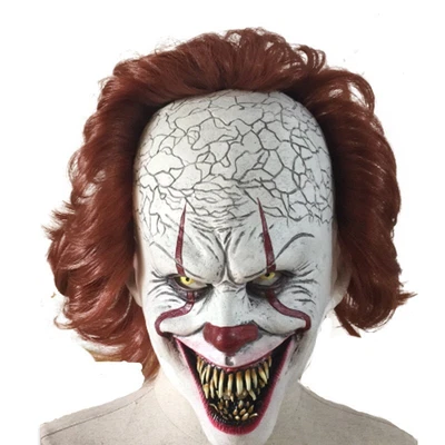 £15.70 • Buy Cosplay Scary Clown Latex Costume Props Pennywise IT Mask Halloween Party UK
