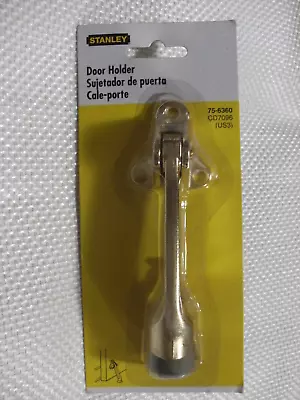 Vintage Stanley Bright Brass Finish (US3) Door Holder 75-6360 CD7096 New Sealed • $7.95