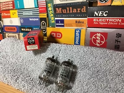 2 Matched NOS Matsu/Mullard 12AX7 ECC83 + Free Postage ~ Several Pairs Available • $149.95