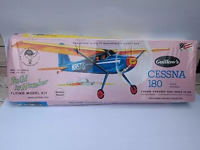 Guillows Cessna 180 Balsa Wood Flying Rubber-powered Model Kit 601 • £23