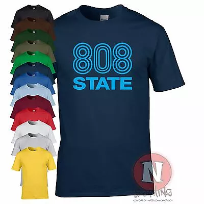 £10.99 • Buy 808 State DJ Club Music Dance Rave Retro T-shirt Edm Festival Madchester