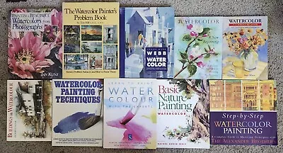 Lot Of How To Books Watercolor Painting Artist Mary Whyte Jan Kunz Ann K Lindsay • $18.99