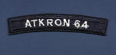 $6 • Buy U.S. Navy Rocker Patch ATKRON 64 - VA64 Black Lancers Attack Squadron