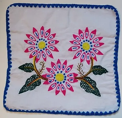 Embroidered Dinner Napkin Mexican Tortilla Servilleta Bordado A Mano De Chiapas • $30