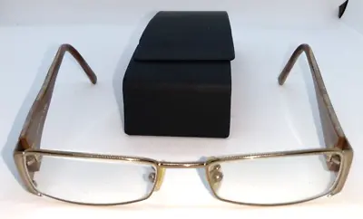 Fendi F700 770 Italy Designer Eyeglass Frames Brown/Antique Gold 51-17-135 • $19.95