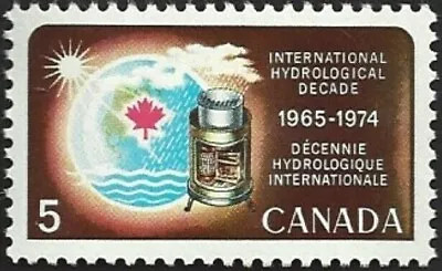 Canada    # 481  Rain Gauge    New Issue 1968 Pristine Gum • $1.05