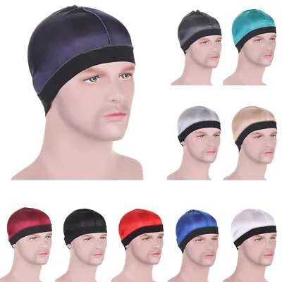 Men Inner Bandana Under Scarf Turban Cap Head Scarf Wrap Bonnet Hijab Muslim Hat • $3.35