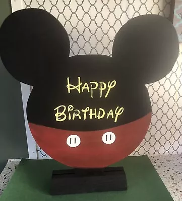 Homemade Handpainted 19” Mickey Mouse Birthday Party Centerpiece/Accent Decor • $25