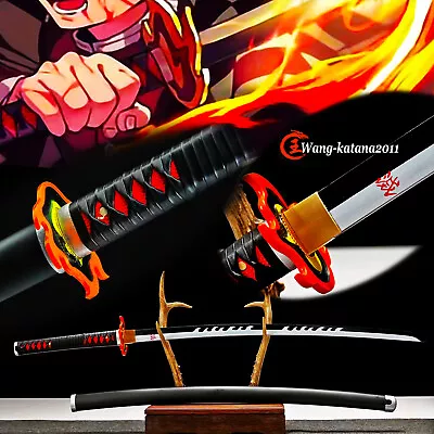 Demon Slayer 鬼滅之刃 Kamado Tanjirou 1060 Steel Katana Japanese Samurai Anime Sword • $99