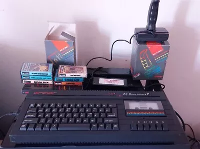 £179.99 • Buy Sinclair ZX Spectrum Plus +2a Computer 128K Black Version Vintage Computer Bundl