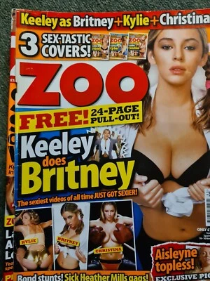 £65 • Buy Zoo Magazine 2006 Keeley Hazel Does Britney Cover Good Condition Very Rare