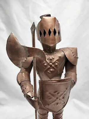 15  Medieval Knight Suit Of Armor Vintage Metal Figurine Statue Model Home Decor • $34.32