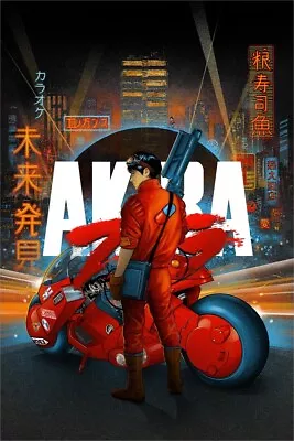 Akira -Metallic Black Asphalt By Vance Kelly Ltd X/225 Screen Print Poster Mondo • $115