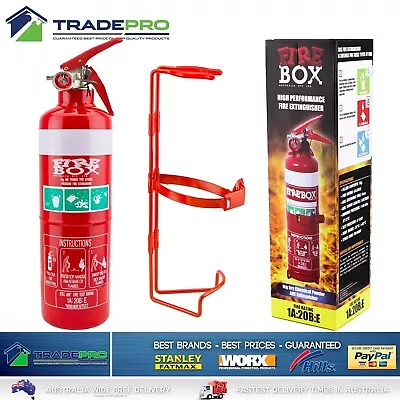 Fire Extinguisher 1kg ABE Dry Powder 1kg & Bracket Car Boat Home Aust Approved • $34