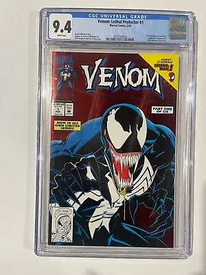 Venom Lethal Protector #1 CGC 9.4 Marvel 1993 Red Foil 1st Solo Title Spider-Man • $69.99
