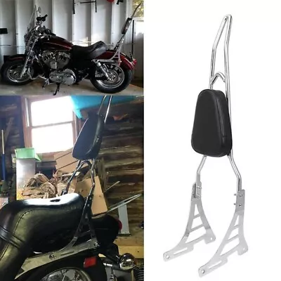 Motorcycle Sissy Bar Passenger Backrest For Harley Sportster XL 1200 883 Custom • $85.99