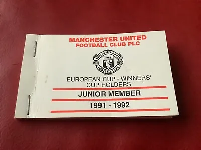 Manchester United Season Ticket From 1991/1992 • £2.50