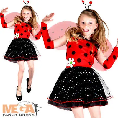 Ladybird Girls Fancy Dress Lady Bug Insect Animal Book Day Kids Children Costume • £8.99