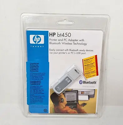 HP Bt450 Wireless Bluetooth Adapter NOS Sealed Hewlett Packard Q6398A • $84.98