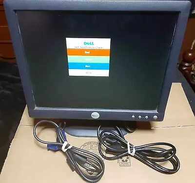 Dell E153FPf / E153FP 15  LCD Monitor VGA 1024x768 Tiltable 4:3 W/ Power & VGA • $20