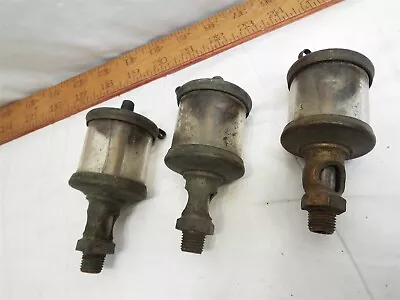 3 Lunkenheimer Sentinel #1-1/2 Brass Oiler Lubricator Steam Engine Tool Hit Miss • $199.99