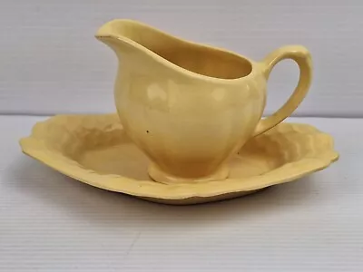 Vint Sunshine J G Meakin England Milk Creamer Jug & Dish Glamour Sol  Sunflower • $24.95