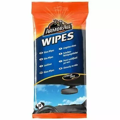 £3.50 • Buy Armorall Extra Strength Car Windscreen Window Glass Wipes Pouch - 20 Wipes