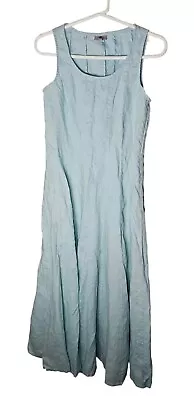 J. Jill Womens Dress Size Small Sleeveless Linen Maxi Shift Beach Coastal Casual • $32