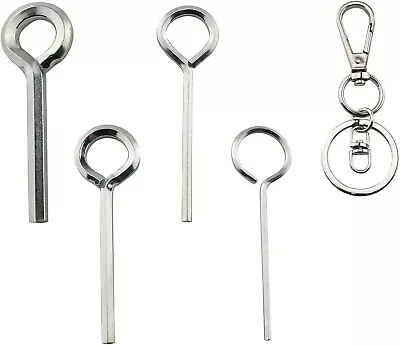 5IN1 Ring Allen Wrench Set - 5/64  1/8  5/32  7/32  Allen Key Door Keys With 1 K • $10.68