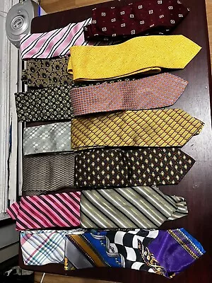 Vintage/non Vintage Lot Of 14 Ties - Designer Brands - 40 Lots Available -Great✅ • $30